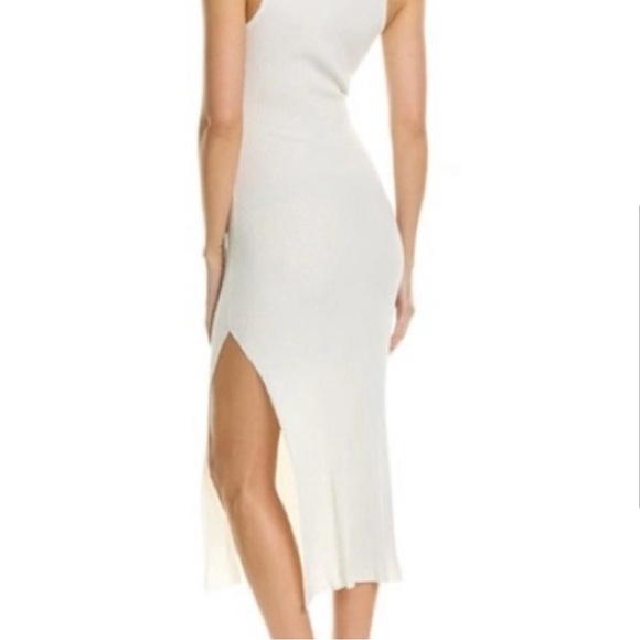 NWT - DEVON WINDSOR White Cutout Ribbed Midi Dress - Picture 4 of 10